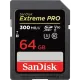 SanDisk Extreme PRO 64GB 300mbps SDXC UHS-II Memory Card (SDSDXDK-064G-GN4IN)